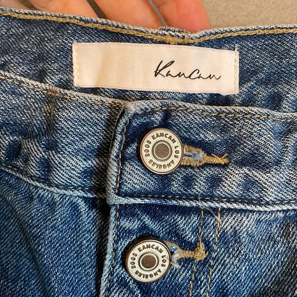 KanCan Jean Shorts Womens 13/30 Estilo Cut Offs Distressed Non Stretch Denim - Picture 12 of 14